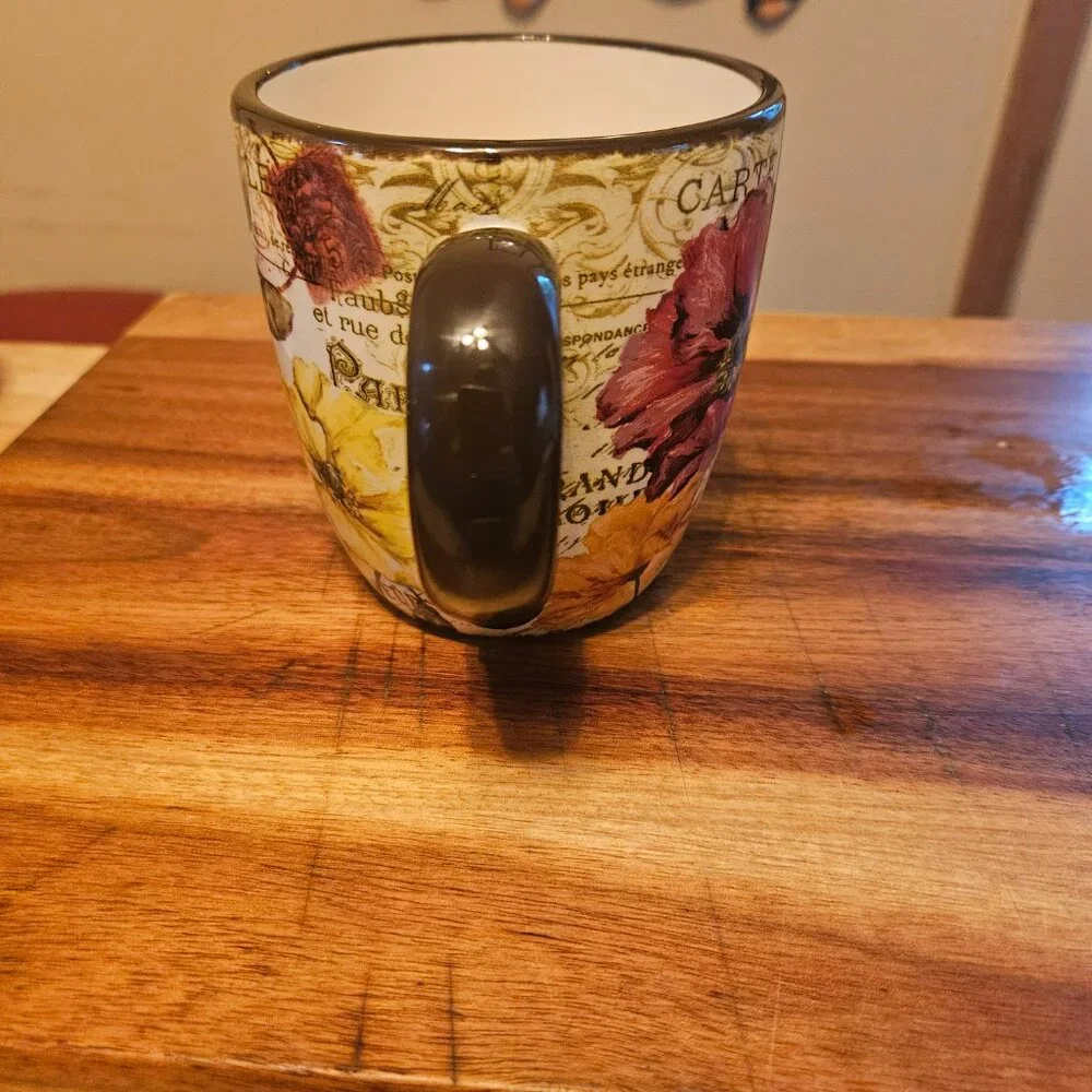 pier 1 imports LeFleur poppies mug